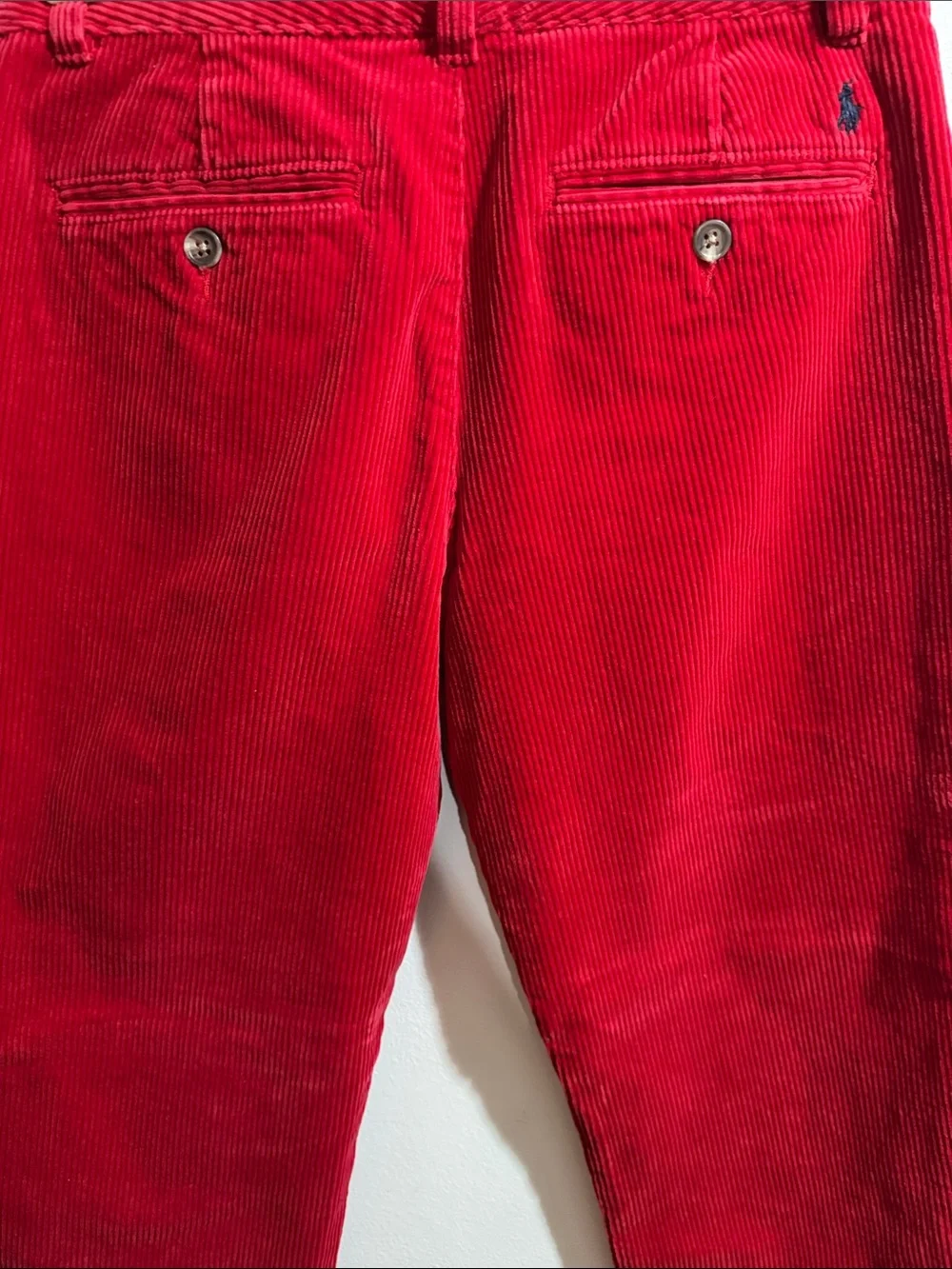 Polo by Ralph Lauren Red Corduroy Kids Pants